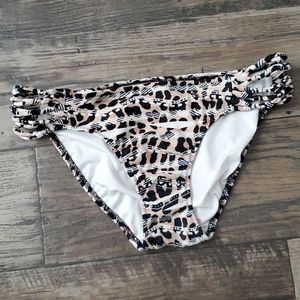 Pink Victoria's Secret Strappy Side Leopard Bikini